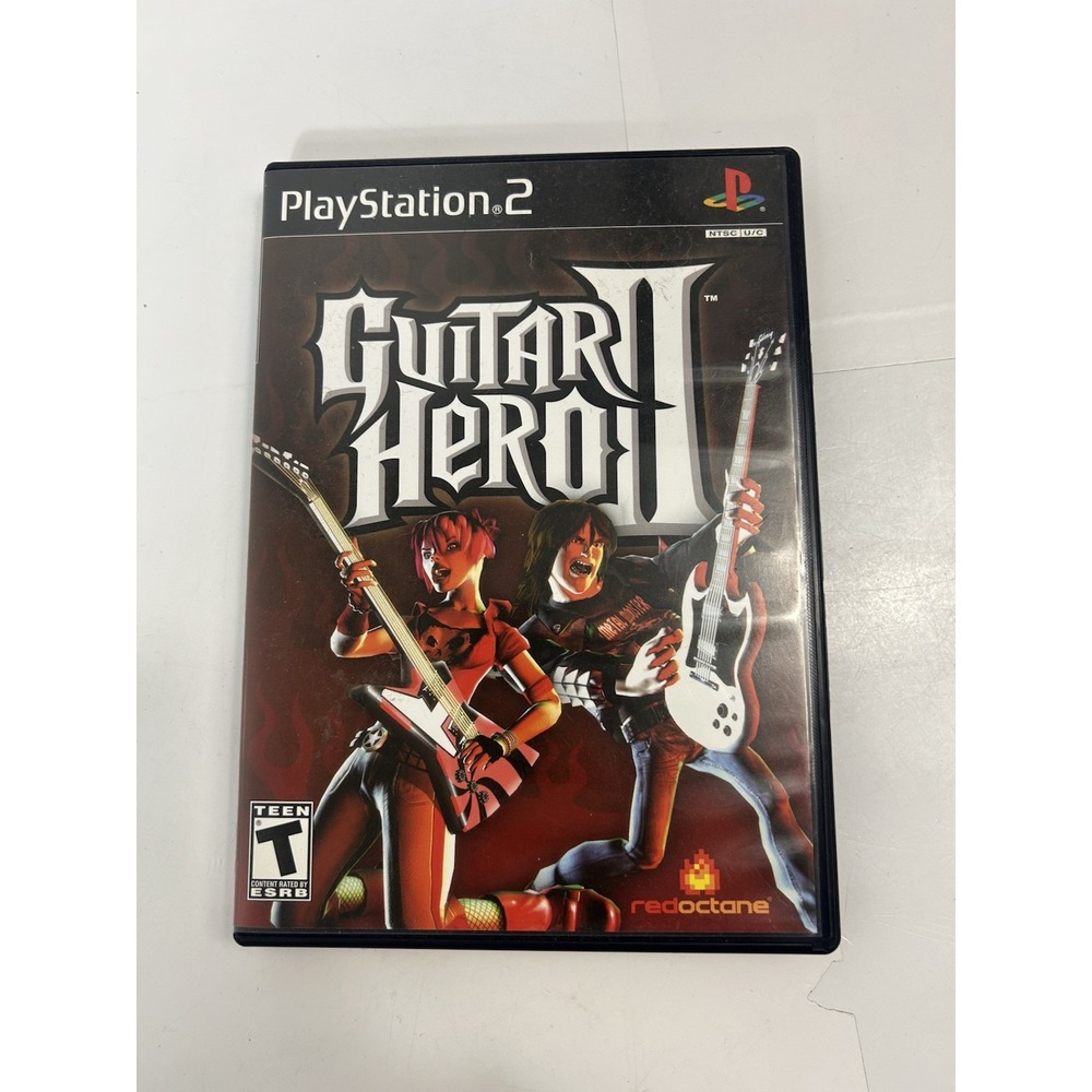 Guitar Hero 2 PS2 PlayStation 2 - Complete CIB TESTED & WORKING